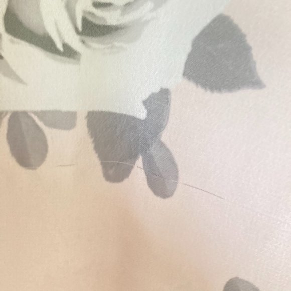 H&M Divided Women’s Baby Pink Grey Floral Chiffon Feel Kimono Top UK Size M - Picture 8 of 15